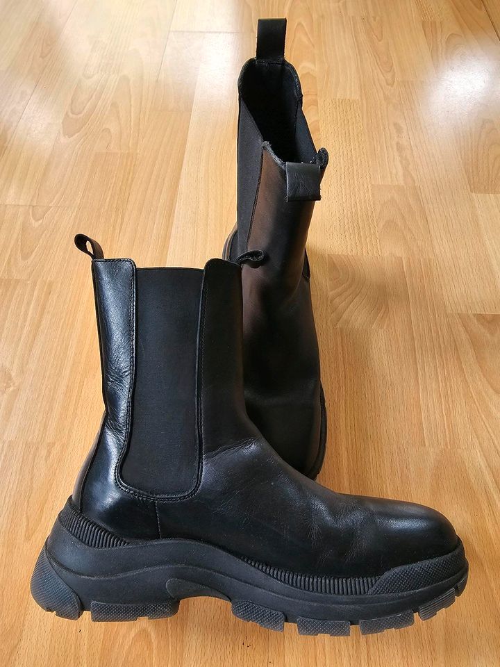 Marc O' Polo Damen Leder Boots 42 Schwarz Wie Neu in Berlin