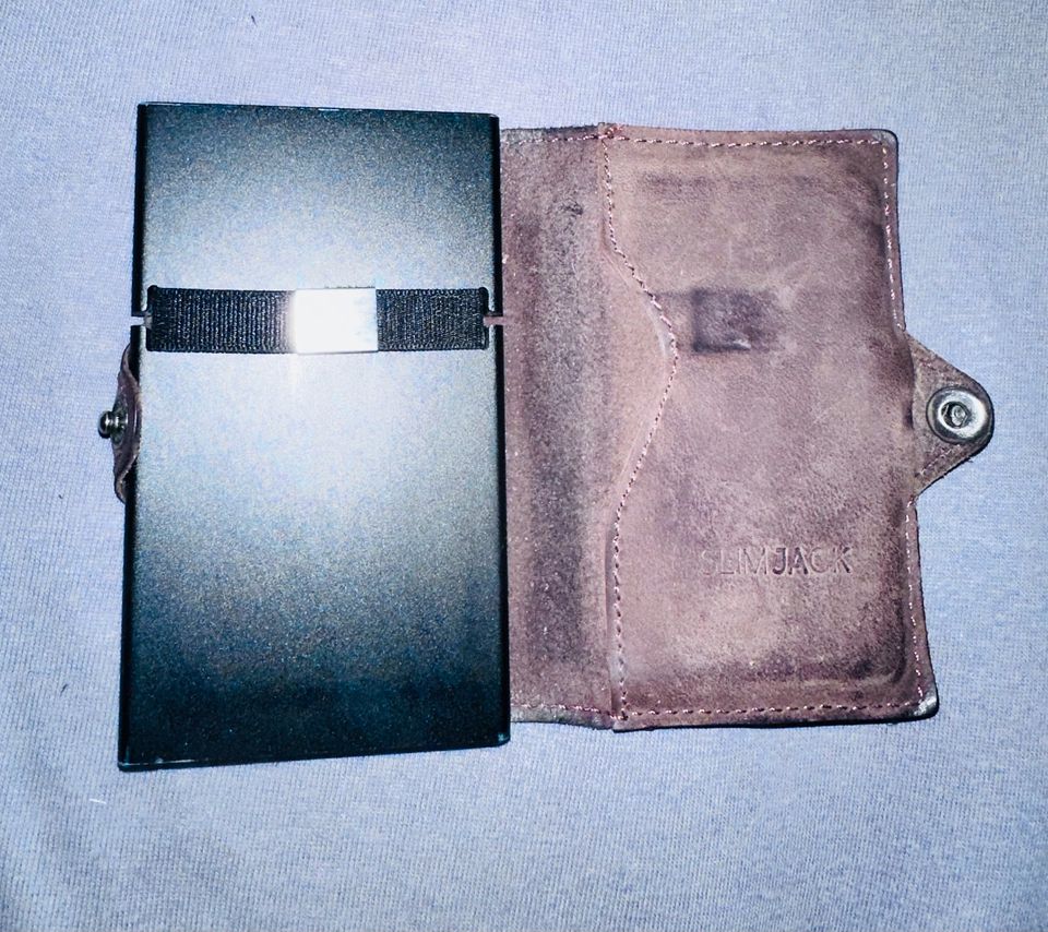 Slimjack Wallet mit Originalverpackung in Dunkelbraun in Heilbronn