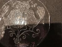 Tortenplatte rund aus Glas mit Vogel Motiv Hamburg - Hamburg-Nord Vorschau