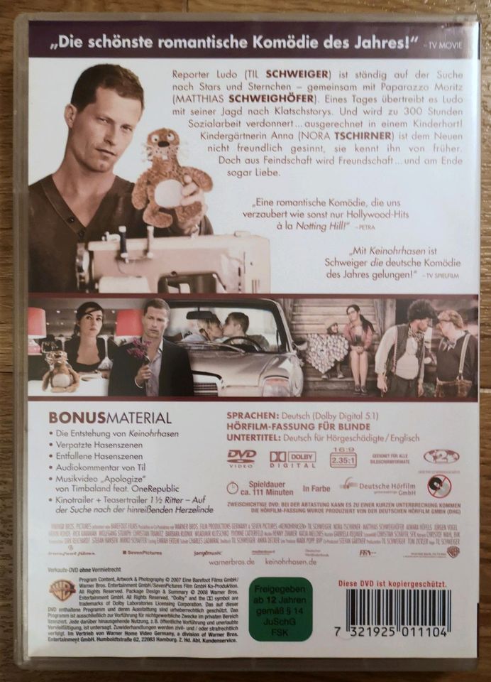 DVD KeinOhrHasen Film Schweiger Tschirner in Marktoberdorf