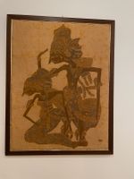 Bilderrahmen Holz gold Original Batik Stoffbild Indonesion Hessen - Darmstadt Vorschau