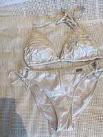 Neu- Buffalo-Triangel-Bikini mit Rüschen-Gr. 38- weiß-Np € 65 Hessen - Erbach Vorschau