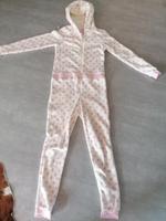 Hausanzug Einteiler Jumpsuit Fleece creme rosa Sterne Gr. XS Hessen - Babenhausen Vorschau