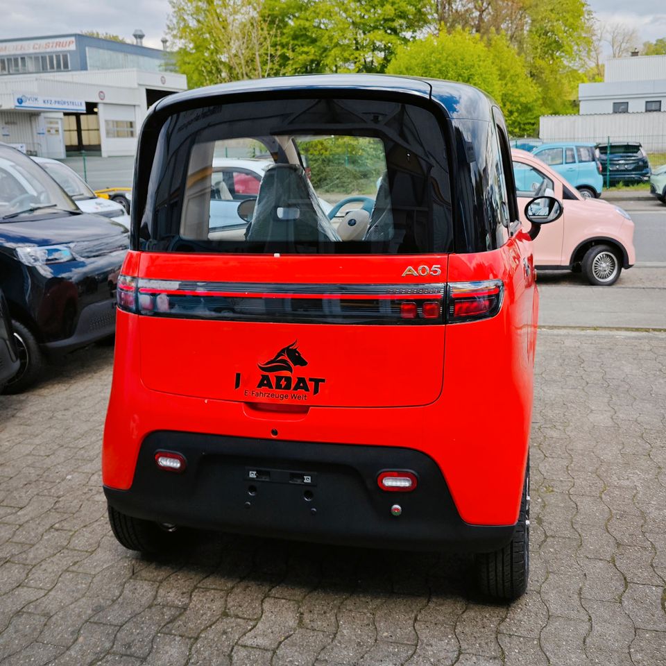 E Auto E Roller E Kabinenroller 25-45km/h 120km Reichweite Rot in Bielefeld