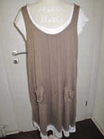 Sheego Kleid, Shirtkleid, Lagenlook, braun weiß Gr. 44 NEU o. Eti Hessen - Wiesbaden Vorschau