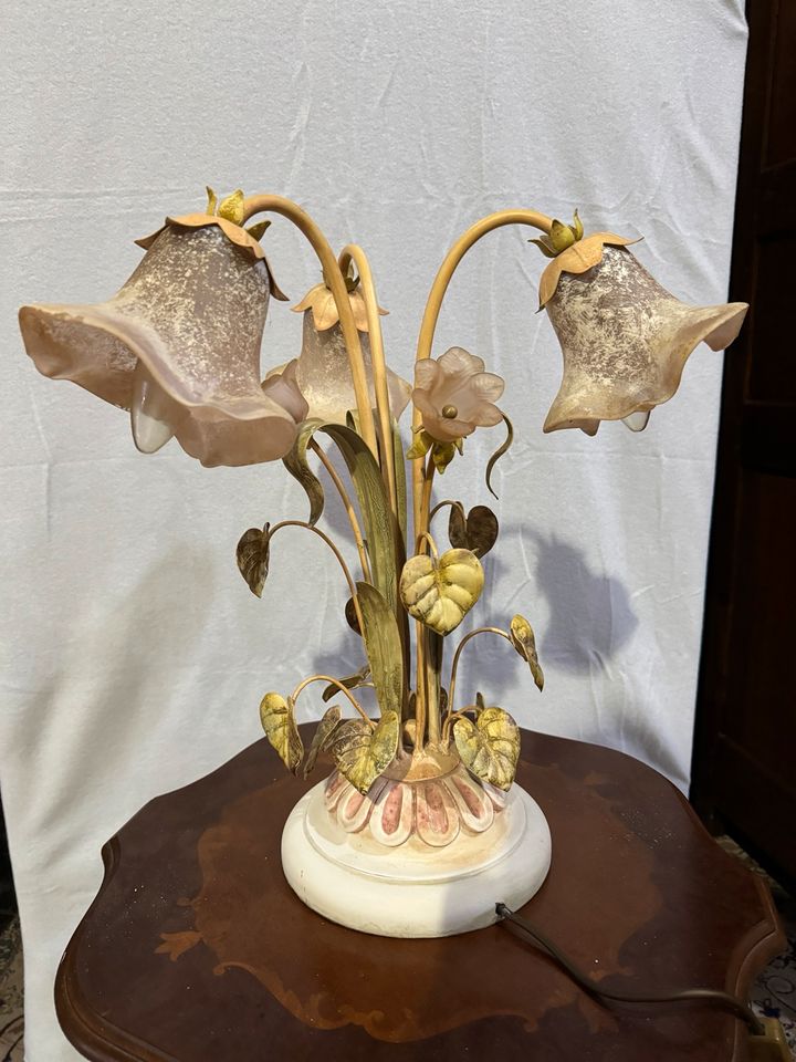 Florentiner Tischlampe | Floral | Made in Italy in Taunusstein