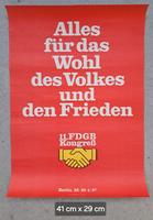 10 x DDR Plakat, FDGB, SED, FDJ, Pioniere, VP, GST, Konsum, HO Sachsen - Markkleeberg Vorschau