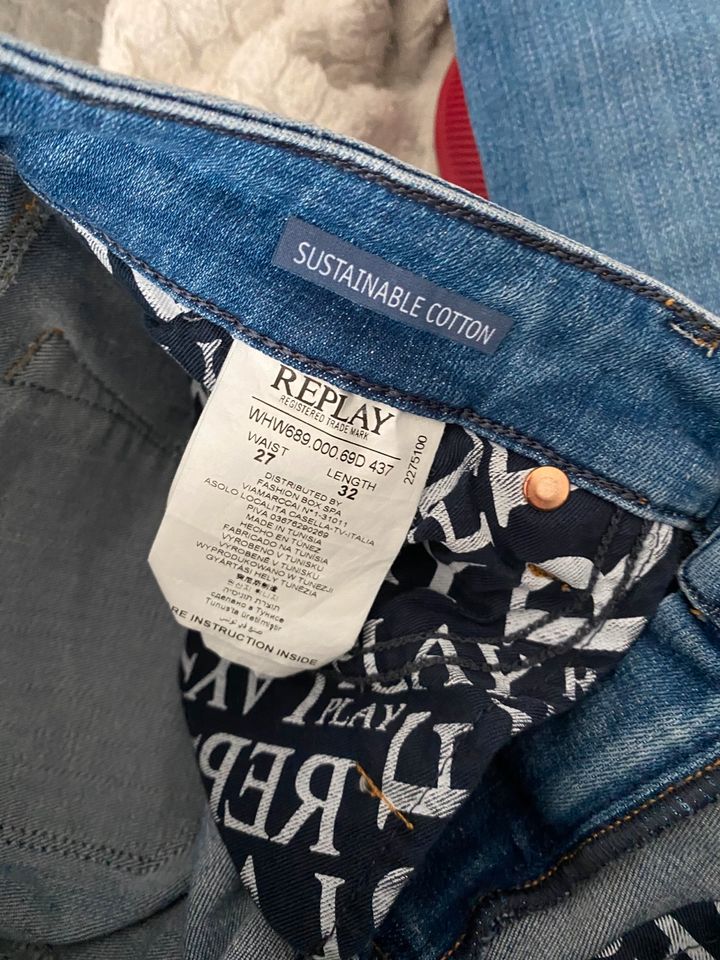 VERKAUFT schöne Jeans REPLAY LUZIEN, TOP ZUSTAND, Größe 27/32 in Gießen