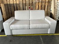 Schlafsofa Bettfunktion beige Velours/Webstoff 130x200 cm Bielefeld - Bielefeld (Innenstadt) Vorschau