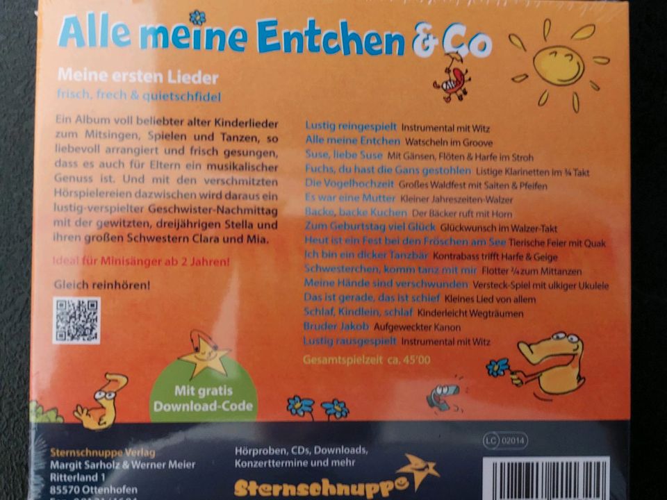 CD Alle meine Entchen & Co. *neu* in Oelsnitz / Vogtland