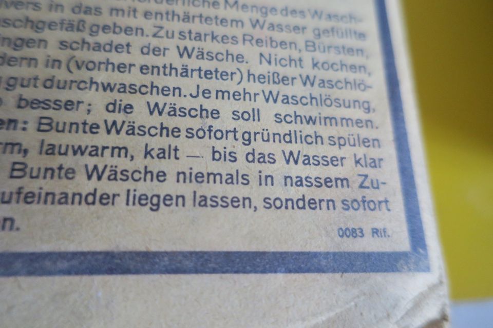 2 x Waschmittelpakete, Kriegsware: Rif 4. Mai 1940, II. W in Köln