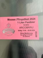1 Liter Festbier Mooser Pfingstfest 2024  zu verschenken Bayern - Essenbach Vorschau