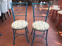 2er Set Stühl Bistro Stühle im Landhausstil Shabby Metall Blau Neustadt - Hohentor Vorschau