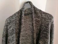 Strickjacke / Cardigan lang grau-beige meliert Gr. 44 Nordrhein-Westfalen - Rheda-Wiedenbrück Vorschau