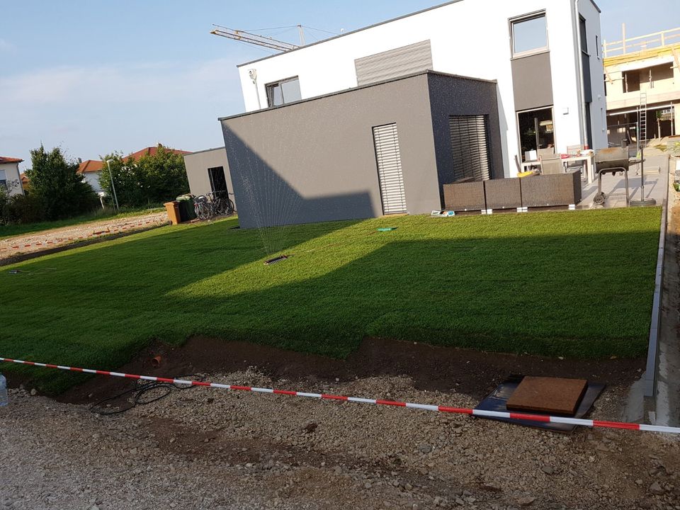 Gartenbau Pflaster Terrasse Zaun Rasen Altbau Sanierung in Schwabach