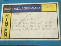 Renault R21 Express Rapid Radlagersatz HA Coparts 3071 Neu 16VB* Hessen - Brombachtal Vorschau