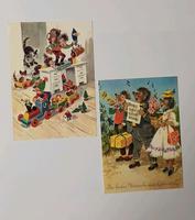 2 Mecki Postkarten, Igelfamilie, 1 x Planet Verlag Berlin, DDR Sachsen - Nünchritz Vorschau