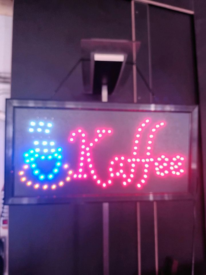 Kaffee LED Schild Leuchtschild in Bad Dueben