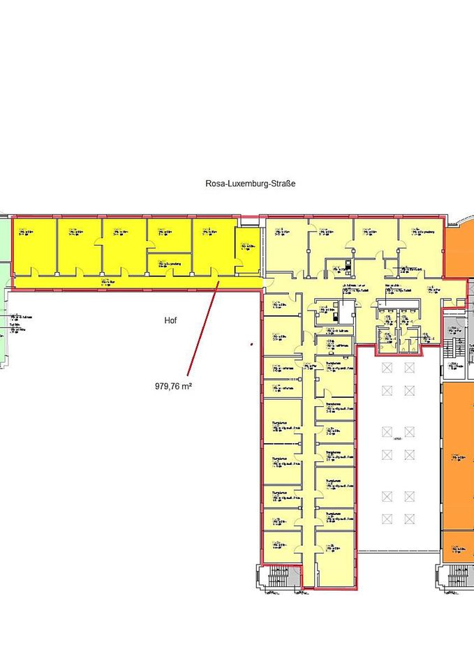 980 m² große Büro/Praxisfläche in Zentrumsnähe in Leipzig