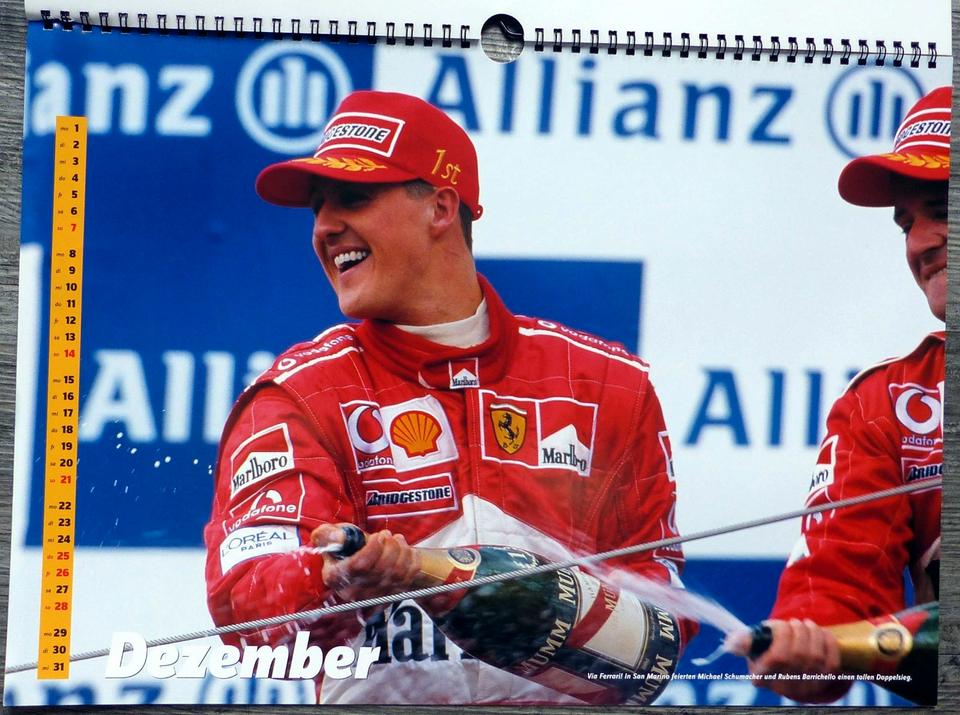 Formel 1, Kalender, 1998, 2003, Frank Pommer, Schumacher, Ferrari in Habichtswald