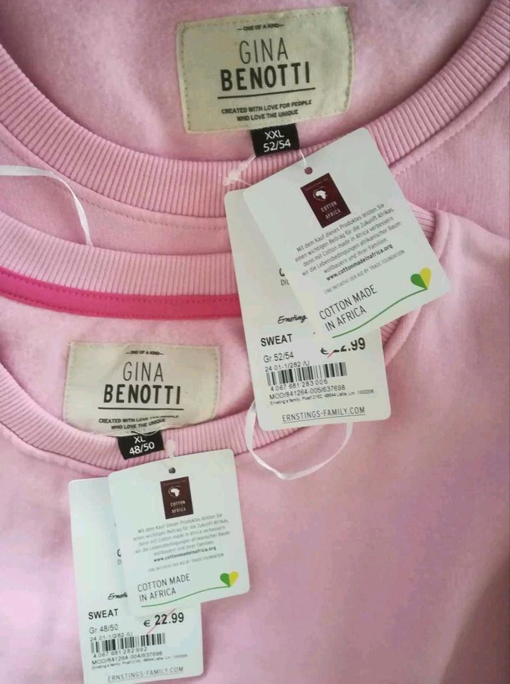 Sweatshirt XL+XXL, NEU, Gina Benotti Hoodie Pullover Gr. Größe in Netzschkau