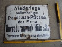 Emaille Emailleschild Gewölbt Thorraduran  KEIN: DDR Uran Wismut Sachsen - Freiberg Vorschau