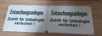 Alte Schilder "Entaschungsanlagen" aus würde sagen Emaille Bayern - Ebermannstadt Vorschau