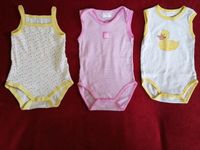 3 Kurze Bodys Gr. 86 Babybodys set Mädchen Ente Niedersachsen - Riede Vorschau