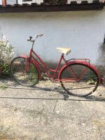 Retro Fahrrad Rot Sachsen - Wiednitz Vorschau