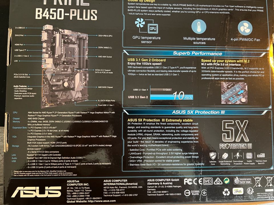 ASUS Prime B450-Plus Mainboard in Rehau