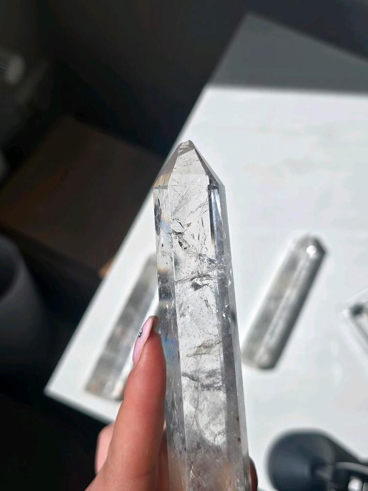 Bergkristall große Türme Edelstein Mineralien Sammlung in Bad Oldesloe