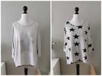 2x ONLY Shirt weit  L/XL 40/42  Sterne zus. 5€ Hessen - Hohenstein Vorschau