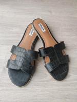 Dune London Flache Sandalen schwarz, Gr. 39, weit, wide fit Rheinland-Pfalz - Ludwigshafen Vorschau