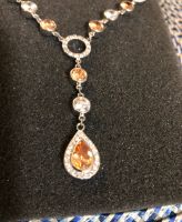 Silberkette / Amulett 925 mit funkelnden orangenen Highlights Essen - Bredeney Vorschau