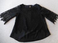 ADAGIO schwarze Bluse in Gr. 40 festlich mit Spitze Dortmund - Mitte Vorschau