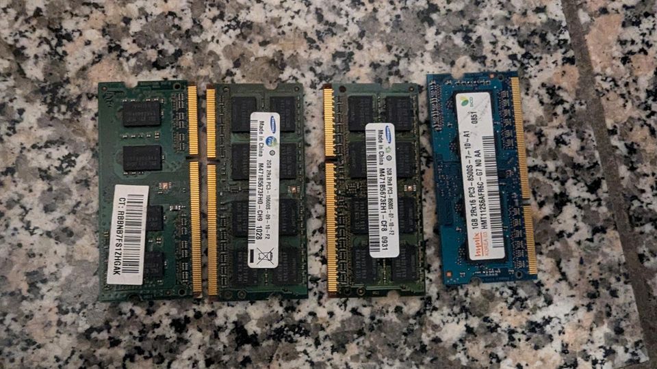 Arbeitsspeicher Laptop DDR3 1GB und 2GB Module - ungeprüft in Dresden