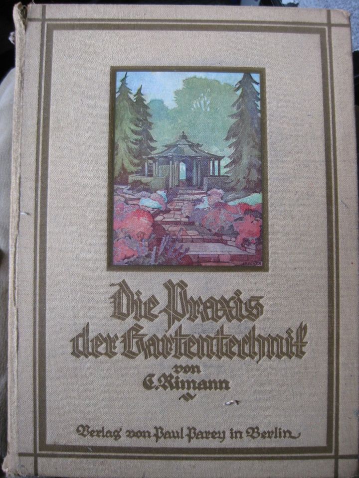 Die Praxis der Gartentechnik Carl Rimann Lehr- und Handbuch 1927 in Rostock