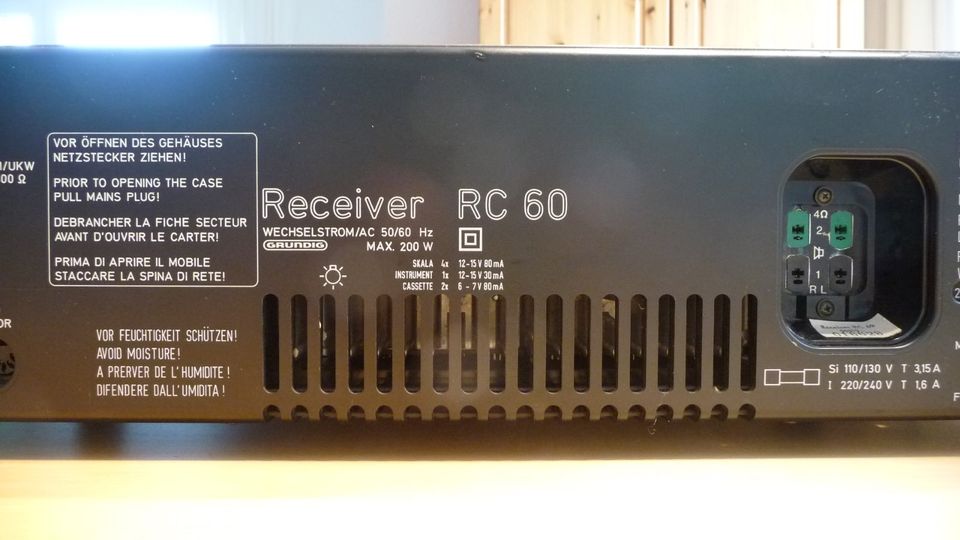 Grundig RC 60 Receiver Vintage defekt in Offenburg