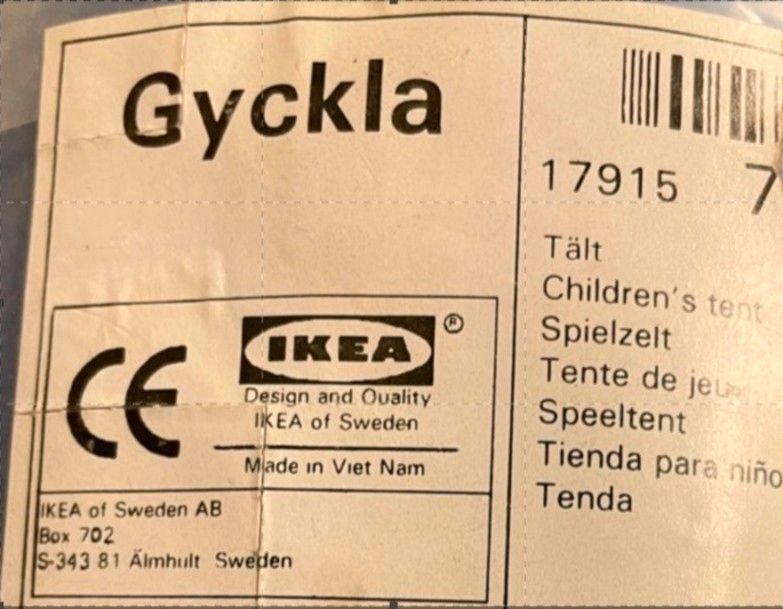 IKEA Kinder Spielzelt Gyckla in Heidelberg