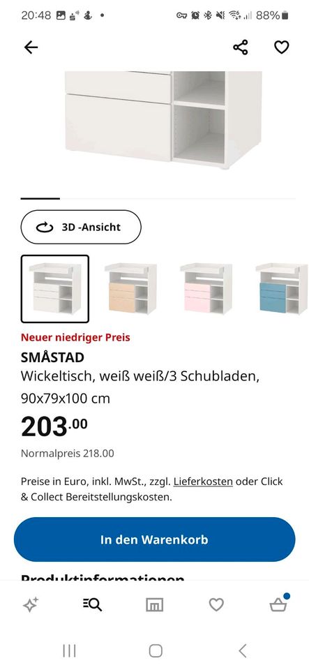 Ikea Wickelkommode in Nürnberg (Mittelfr)