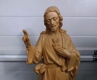 Holzfigur Jesus (Herzjesu) Schnitzerei Hessen - Seeheim-Jugenheim Vorschau