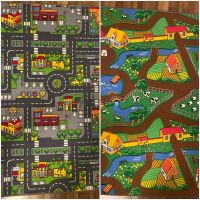 Spielteppisch 2 in 1 Staßen und Bauernhof 100x165 cm Sachsen - Bernsdorf b Hohenstein-Ernstthal Vorschau