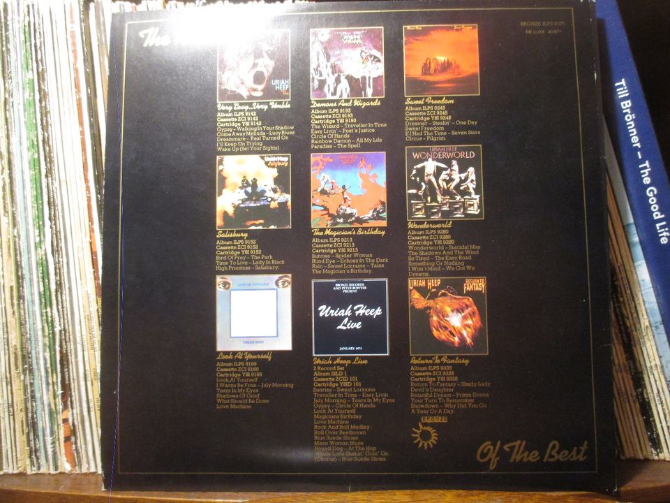 (293) LP Uriah Heep "The Best Of.." (UK75) Bronze ILPS 9375 in Bad Bramstedt