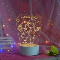 Stylische LED Lampe mit 3D Optik im I LOVE YOU Design Sachsen-Anhalt - Haldensleben Vorschau