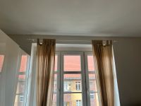 2 Sets Gardinen mit Stangen | Beige | Holz weiß Berlin - Charlottenburg Vorschau
