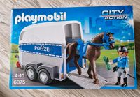 PLAYMOBIL City Action 6922 Polizei pferd mit Anhänger Nordrhein-Westfalen - Löhne Vorschau