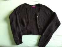 Oui Luxury Edition Strickjacke Bolero schwarz mit Pailletten M München - Untergiesing-Harlaching Vorschau