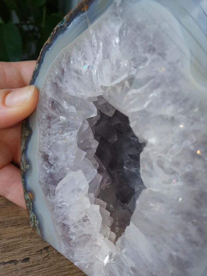 Amethyst Druse, chalcedon Druse, Achat, Mineralien in Solingen