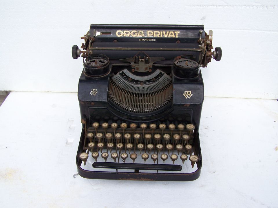 Schreibmaschine Bing-Werke Orga Privat  Antik WK 2 alt rar 30er in Großräschen