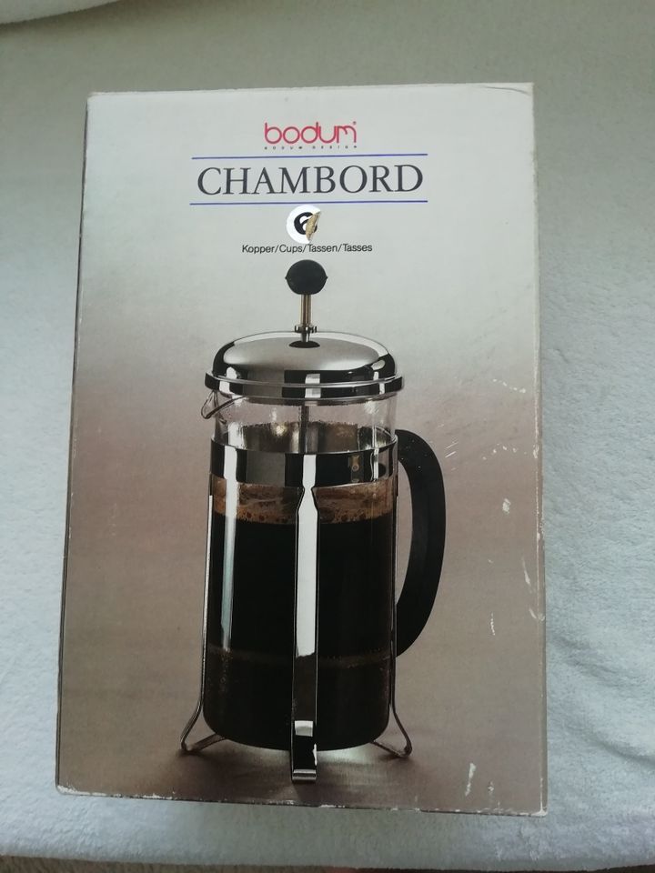 Original Bodrum Design Chambord, Kaffeemaschine 6 Tassen, neu in Heusenstamm